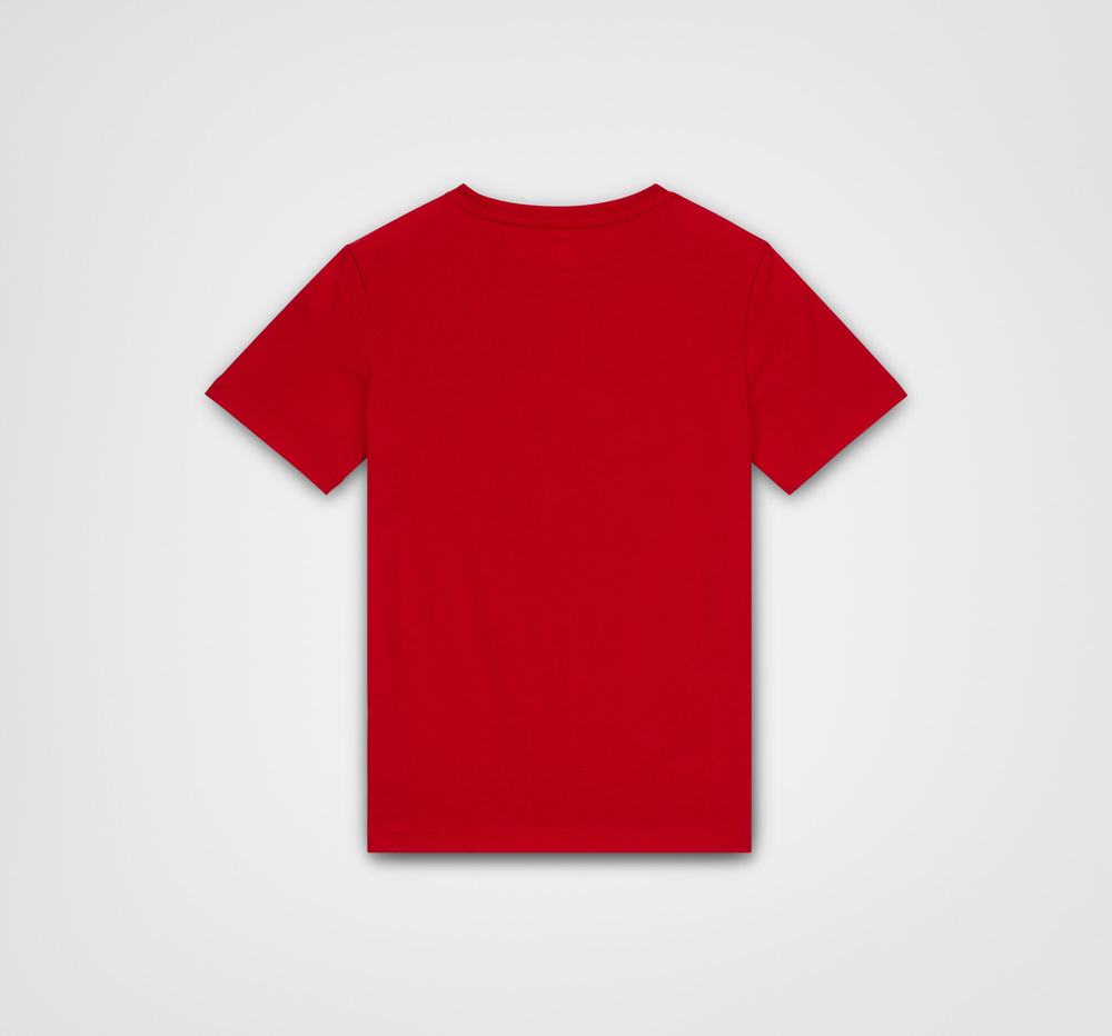 Camiseta Converse Core Chuck Patch Criança Vermelhas 049136IYX